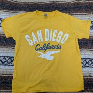 Gildan Yellow Short Sleeve Tee San Diego Design
